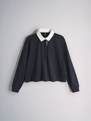 The Set 2 Pack Stripe and Navy Rugby Top Stripe - Image 3 of 10