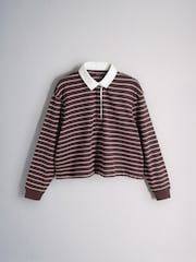 The Set 2 Pack Stripe and Navy Rugby Top Stripe - Image 4 of 10