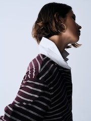 The Set 2 Pack Stripe and Navy Rugby Top Stripe - Image 6 of 10