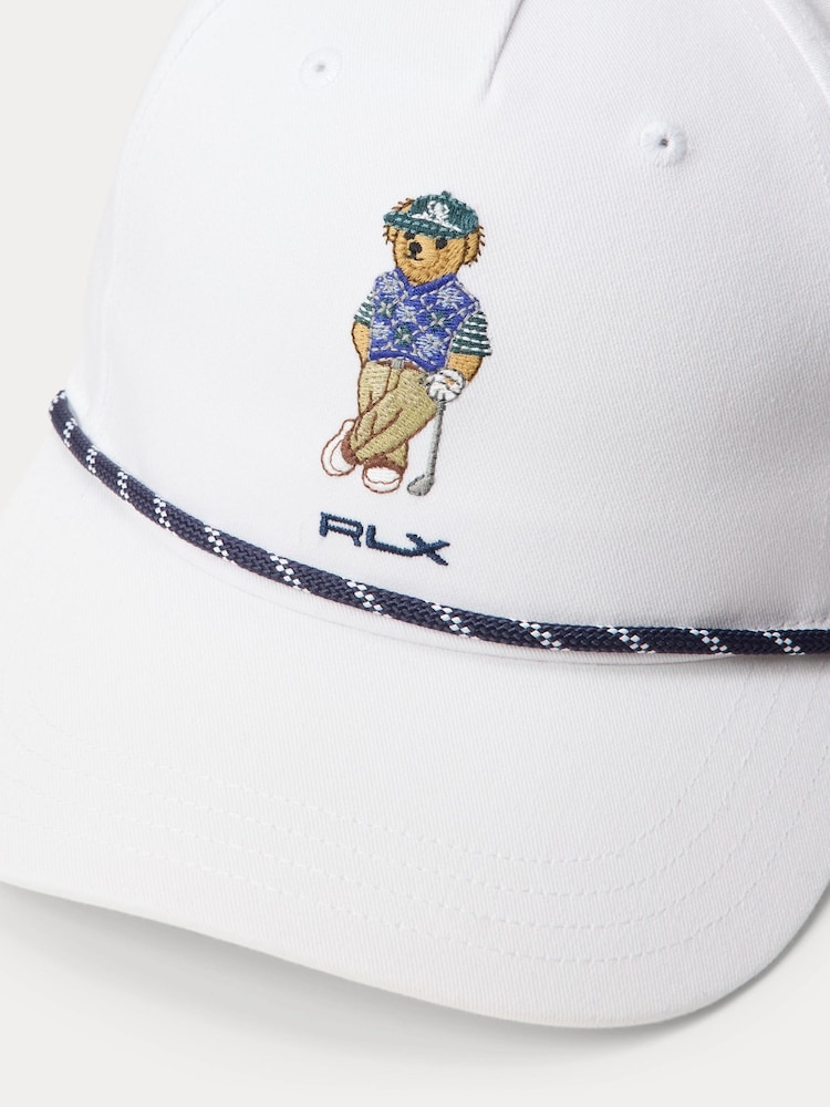 Ralph Lauren White RLX Bear Cap - Image 3 of 3