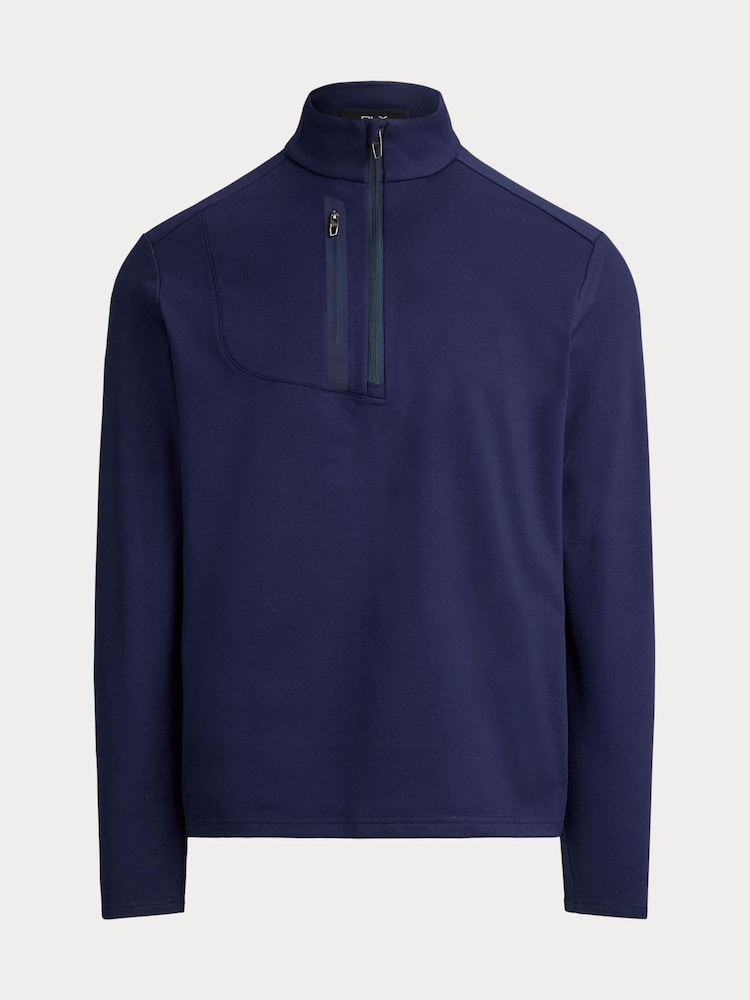 Ralph Lauren Blue RLX M1 Quarter Zip Top - Image 5 of 5