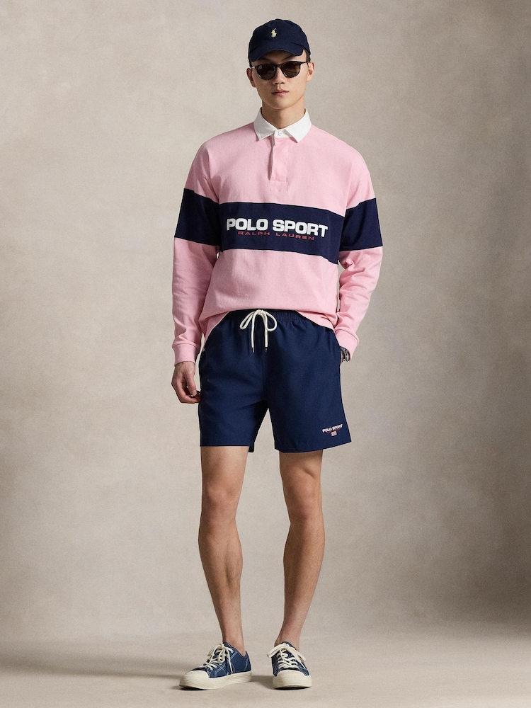 Polo Ralph Lauren Light Blue Polo Sport Woven Trunk Swim Shorts - Image 2 of 4