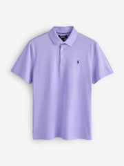 Ralph Lauren Purple Tour Pique Polo Shirt - Image 1 of 1