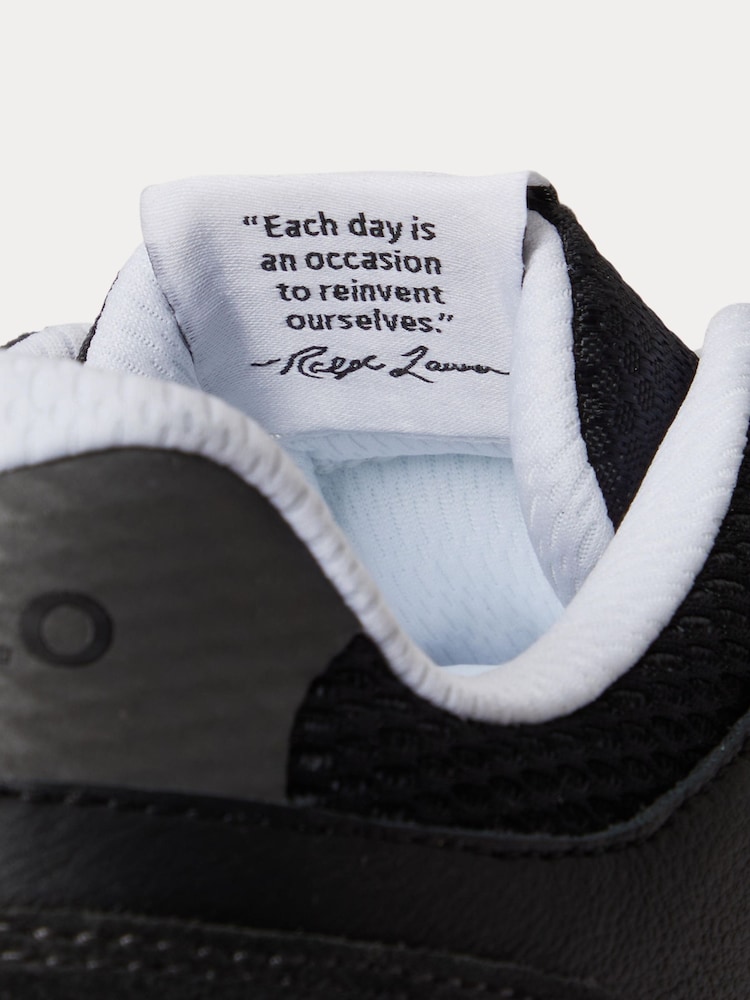 Polo Ralph Lauren Black Train 89 Trainers - Image 5 of 5