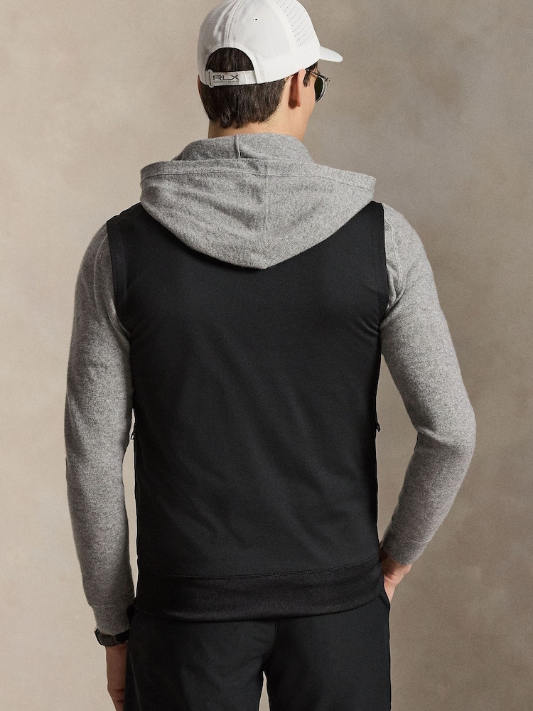 Ralph Lauren Black RLX Knit Half Zip Gillet - Image 2 of 5