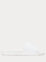 Polo Ralph Lauren White Signature Pony Sliders - Image 1 of 4
