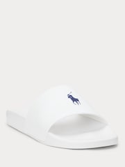 Polo Ralph Lauren White Signature Pony Sliders - Image 2 of 4