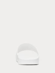 Polo Ralph Lauren White Signature Pony Sliders - Image 3 of 4