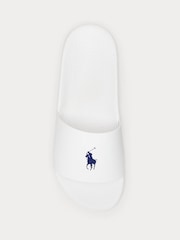 Polo Ralph Lauren White Signature Pony Sliders - Image 4 of 4