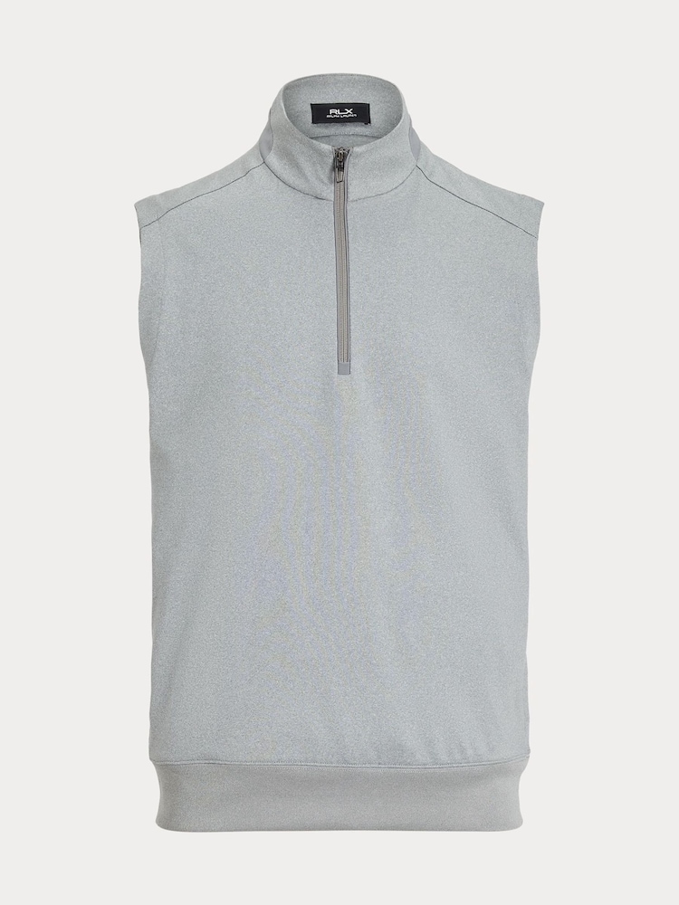 Ralph Lauren Grey RLX Knit Half Zip Gillet - Image 1 of 1