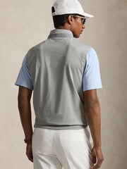 Ralph Lauren Grey RLX Knit Half Zip Gillet - Image 2 of 6