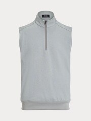 Ralph Lauren Grey RLX Knit Half Zip Gillet - Image 6 of 6