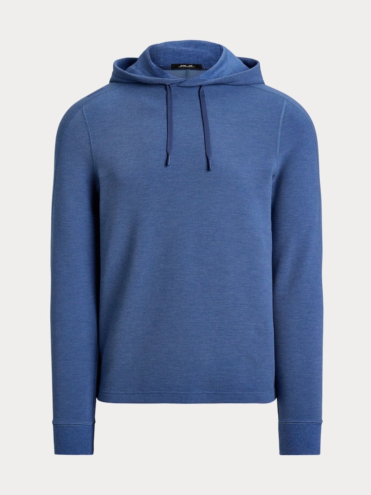 Ralph Lauren Blue RLX Tech Waffle Hoodie - Imaginea 1 din 1