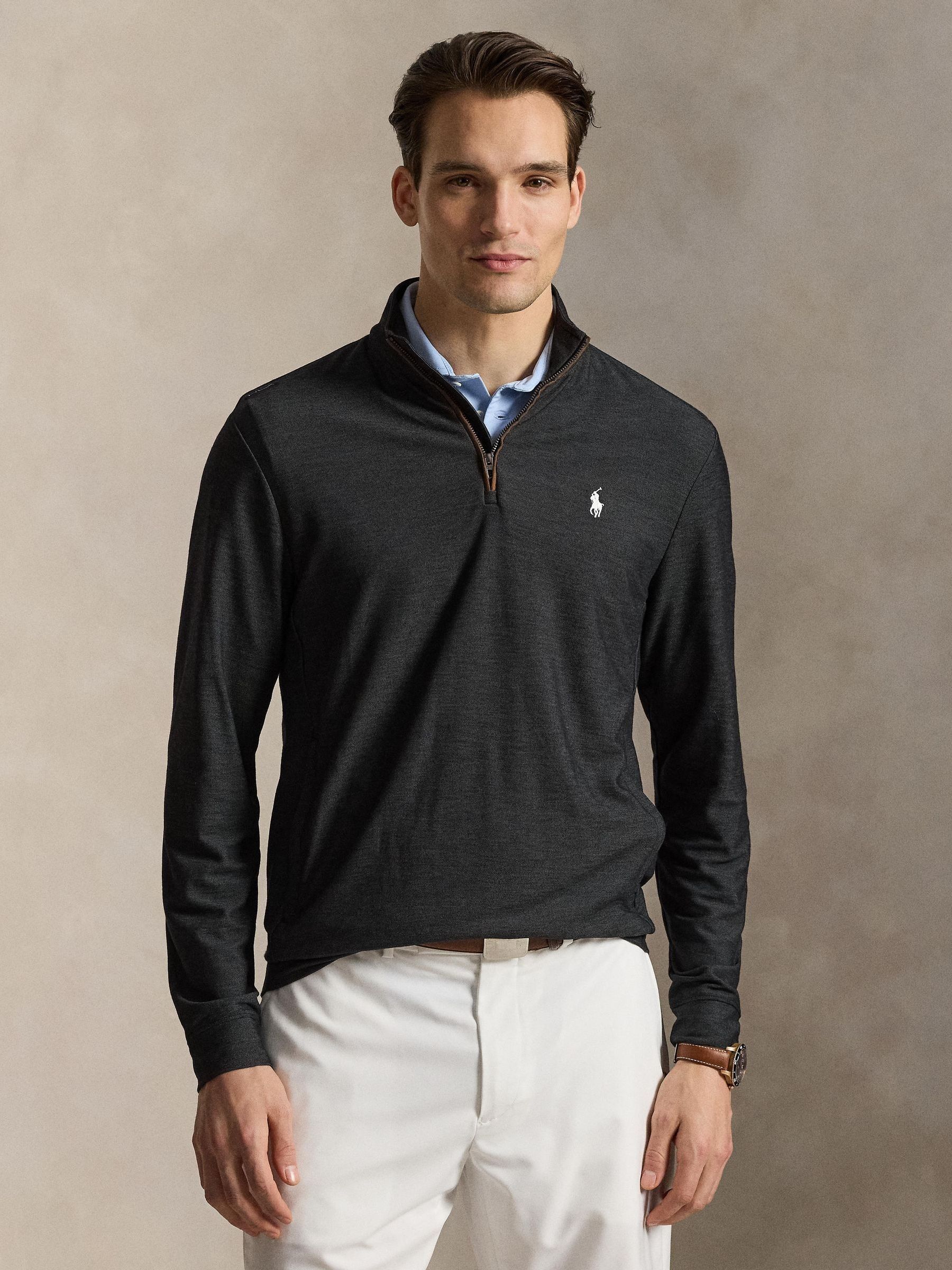 Comprar Negro - Ralph Lauren Rlx Movement Top de punto con zíper