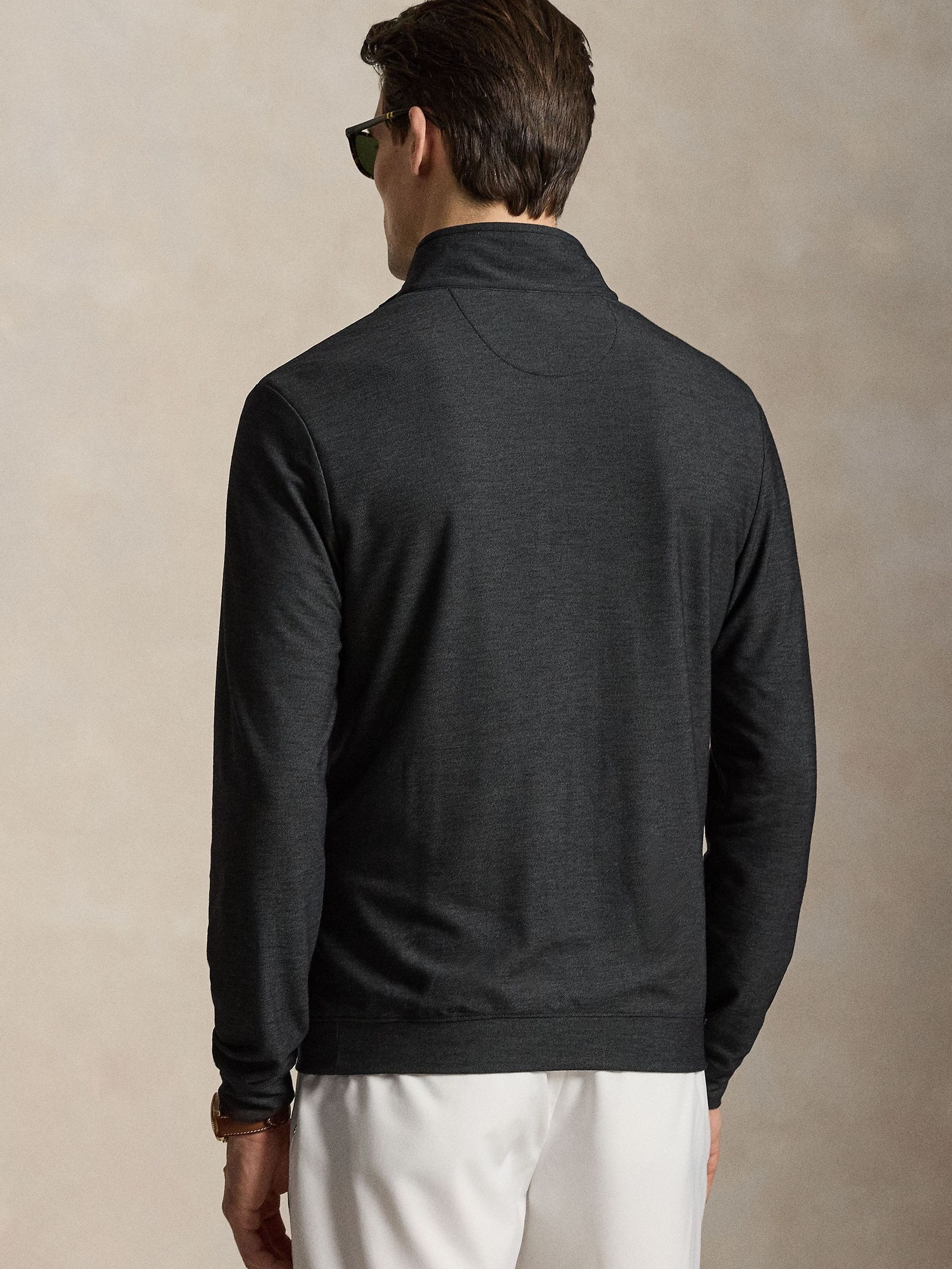 Buy Ralph Lauren Black Rlx Movement Knitted Quarter Zip Top from