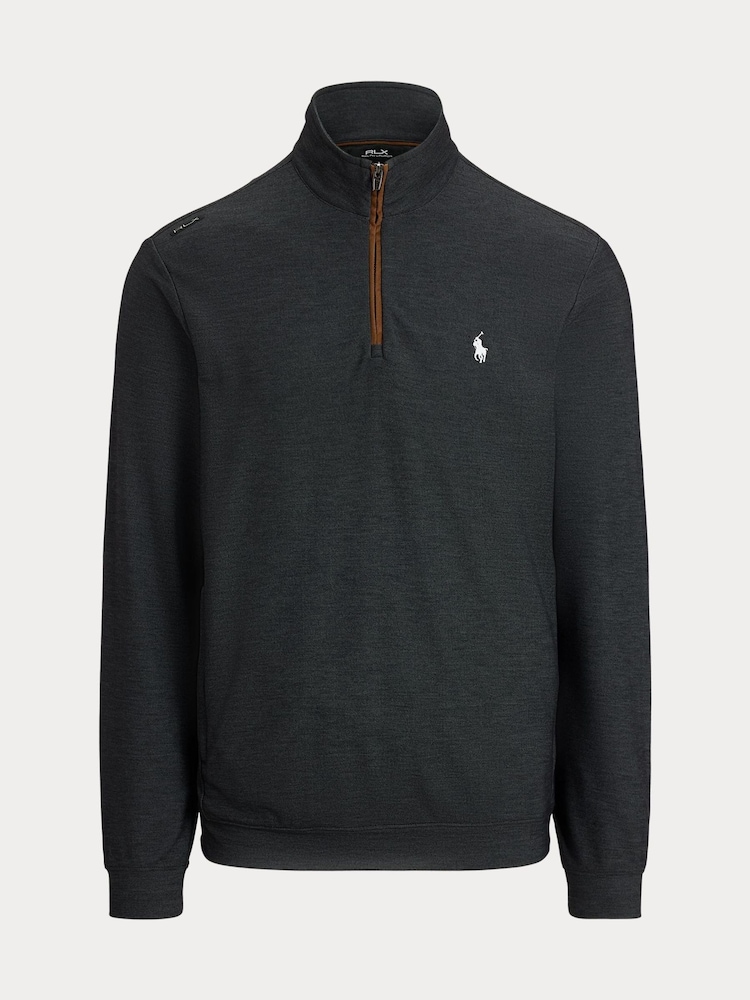 Musta - Ralph Lauren Rlx Movement -neulepusero vetoketjulla - Kuva 4 / 4