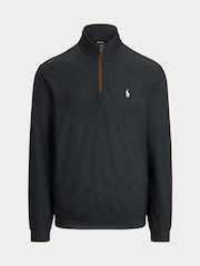 Juoda - Ralph Lauren Rlx Movement Knitted Quarter Zip Top - 6 paveikslėlis iš 6