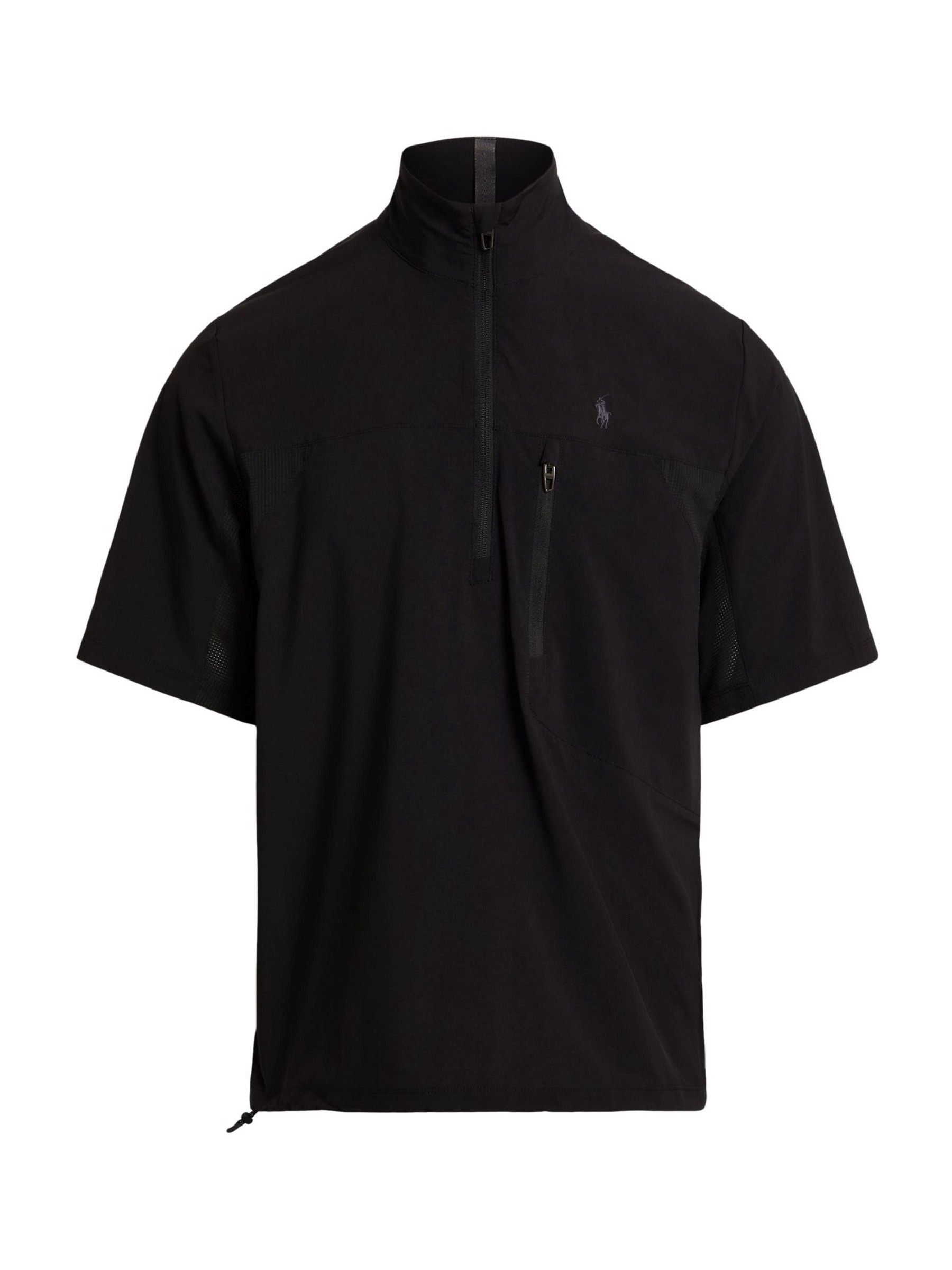 Buy Ralph Lauren Black Rlx Woven Half Zip Polo Shirt from the Next