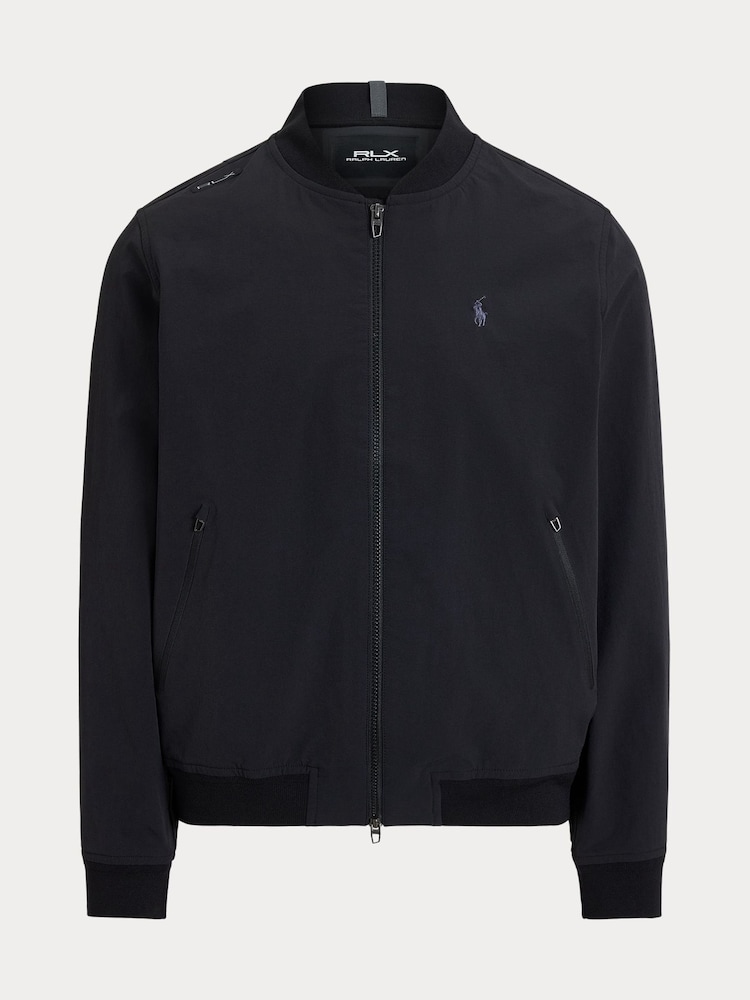 Ralph Lauren Black RLX Woven Bomber Black Jacket - Image 1 of 5