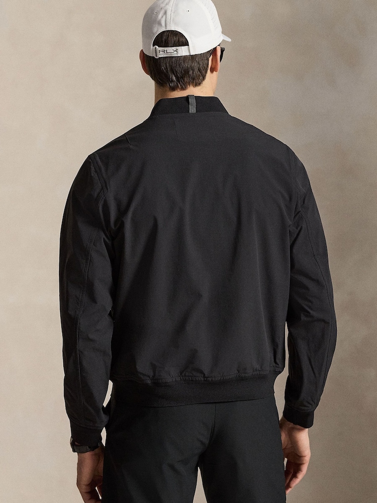Ralph Lauren Black RLX Woven Bomber Black Jacket - Image 2 of 5