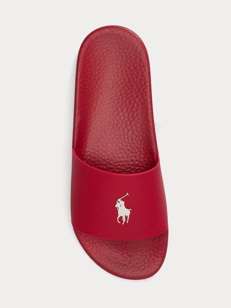 Polo Ralph Lauren Red Polo Sliders - Image 4 of 4
