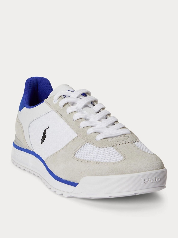 Polo Ralph Lauren White Varick Trainers - Image 2 of 4