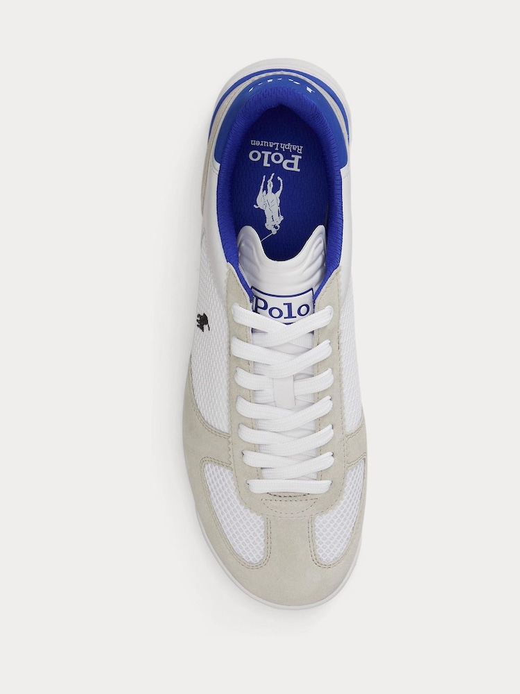 Polo Ralph Lauren White Varick Trainers - Image 4 of 4