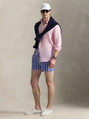 Polo Ralph Lauren Blue Stripe Traveler Swim Shorts - Image 6 of 7