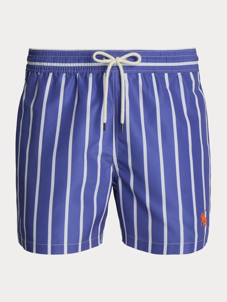 Polo Ralph Lauren Blue Stripe Traveler Swim Shorts - Image 7 of 7