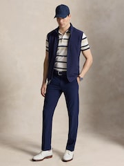 Ralph Lauren Nude RLX Performance Pique Stripe Polo Shirt - Image 4 of 6