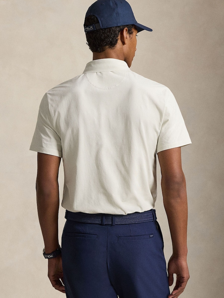 Ralph Lauren White Rlx Energy Lisle Polo Shirt - Image 2 of 6