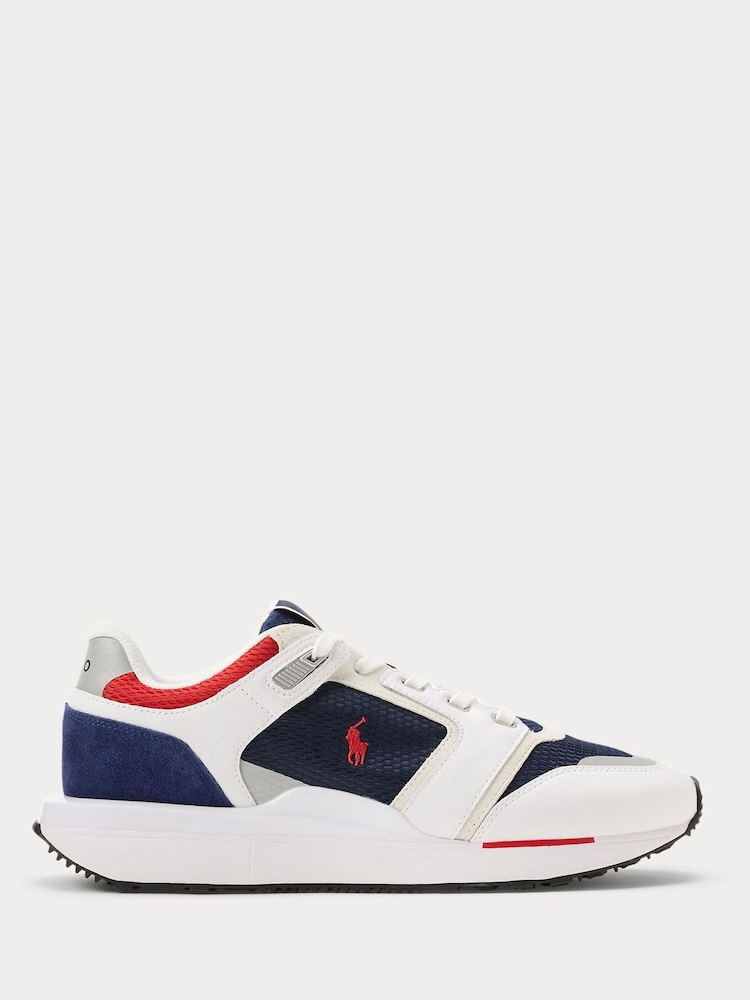 Polo Ralph Lauren White Train 89 Trainers - Image 1 of 5