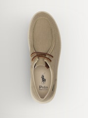 Polo Ralph Lauren Nude Canvas Rlite Trainers - Image 4 of 4
