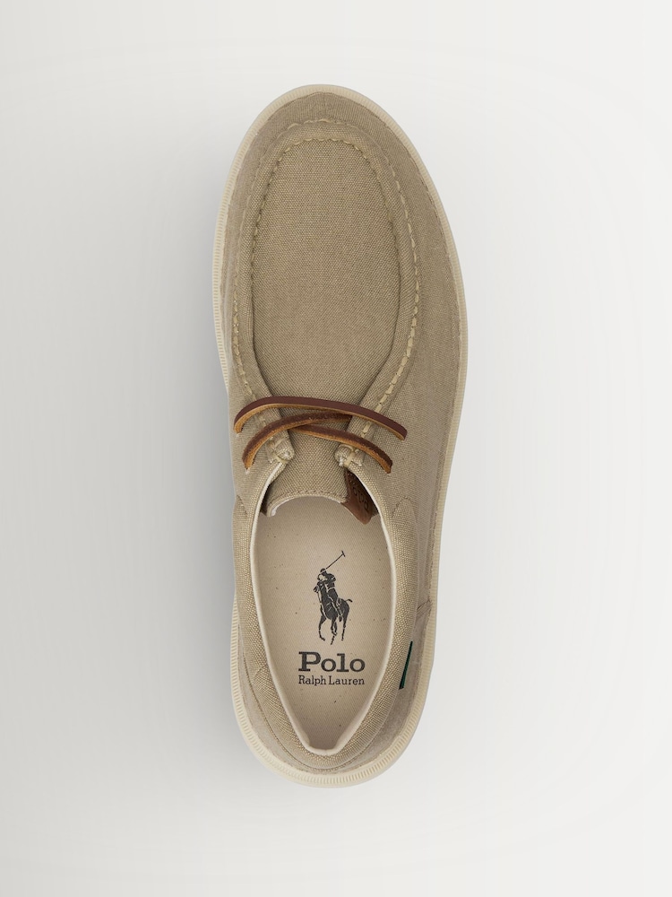 Polo Ralph Lauren Nude Canvas Rlite Trainers - Image 4 of 4 Polo Ralph Lauren Nude Canvas Rlite Trainers - Image 4 of 4