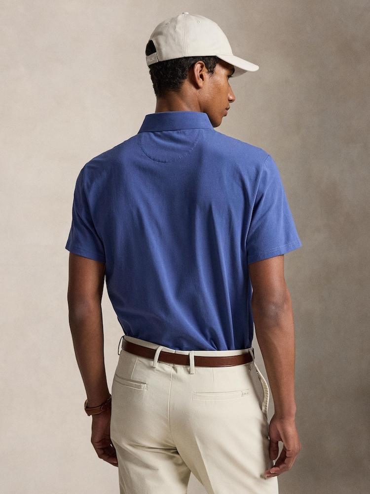 Ralph Lauren Blue Rlx Energy Lisle Polo Shirt - Image 2 of 5