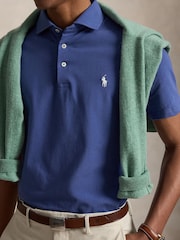 Ralph Lauren Blue Rlx Energy Lisle Polo Shirt - Image 4 of 5