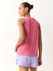 adidas Dark Pink Run Essentials Vest - Image 3 of 5