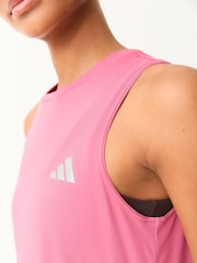 adidas Dark Pink Run Essentials Vest - Image 4 of 5