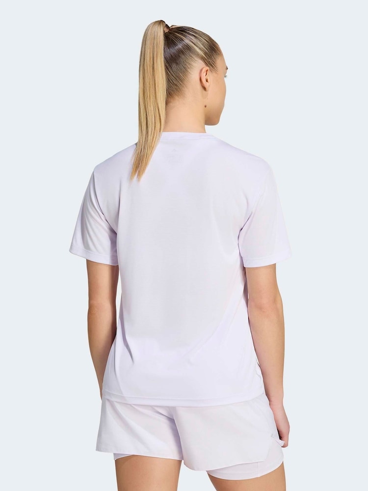Μωβ λιλά - Κοντομάνικο μπλουζάκι adidas Run Essentials - Εικόνα 2 από 6