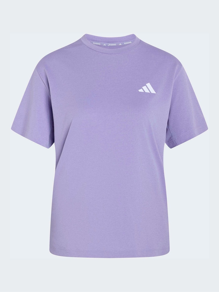 adidas Purple Run Essentials T-Shirt - Image 6 of 6 adidas Purple Run Essentials T-Shirt - Image 6 of 6