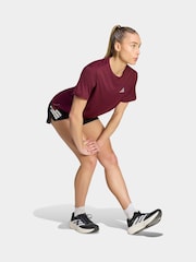 Καστανοκόκκινο - Κοντομάνικο μπλουζάκι adidas Run Essentials - Εικόνα 3 από 6