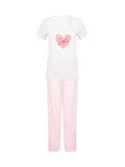 Personalised Love Heart Women's Pyjamas by Koko Blossom - Image 1 of 2