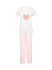 Personalised Love Heart Women's Pyjamas by Koko Blossom - Image 2 of 2