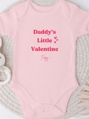 Personalised Little Valentine Baby Vest by Koko Blossom - Image 1 of 2