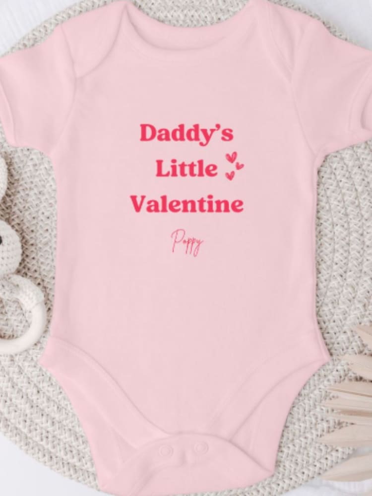 Personalised Little Valentine Baby Vest by Koko Blossom - Image 1 of 2
