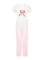 Personalised Bow Children's Pyjamas by Koko Blossom - Image 1 of 2
