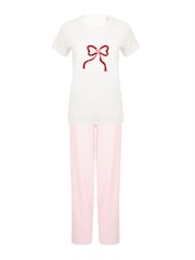 Personalised Bow Children's Pyjamas by Koko Blossom - Image 2 of 2