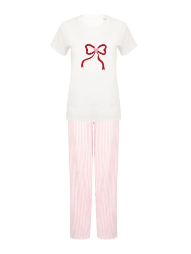 Personalised Bow Children's Pyjamas by Koko Blossom - Image 2 of 2