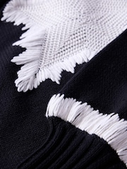 Mint Velvet Black Cotton Blend Star Jumper - Image 8 of 8