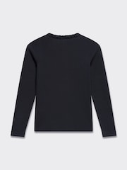 Mint Velvet Black Long Sleeve Top - Image 7 of 7